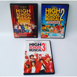 Super Lote De Dvd High School Musical 1 2 E 3 Ótimo Estado
