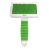 Cepillo De Alambre P/ Mascota Wahl® Elimina Nudos-pelosuelto Color Blanco Con Verde