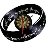 Reloj En Vinilo Lp / Vinyl Clock Lord Of The Rings