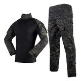 Conjunto Táctico Uniforme Manga Larga Camuflaje