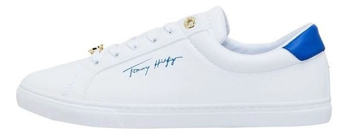 Tenis Tommy Hilfiger Unisex Casual Amplio Oro Sneaker Dama