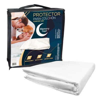 Protector Cubre Colchón 100% Impermeable King Size Memory Dream Hipoalergenico Ultra Delgado, Silencioso, Secado Rápido, Antiácaros, Antibacterial, Ajustable Hasta 45 Cm De Altura | MercadoLibre