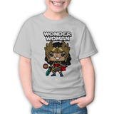 Remeras Infantiles Sublimada Estampada Wonder Woman - 7696