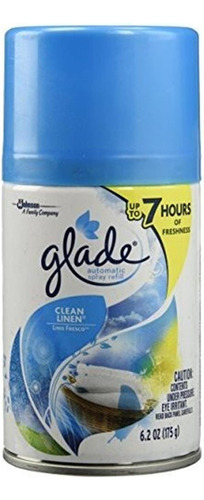 Glade Automática Spray Recambio - Limpio Lino 8 Oz (paquete