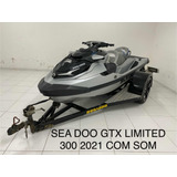 Jet Ski Sea Doo Gtx Limited 300 2021 Prata Carreta Aro 20   