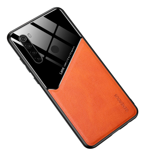 Funda Para Xiaomi Redmi Note 8 Leather Case + Mica Cristal