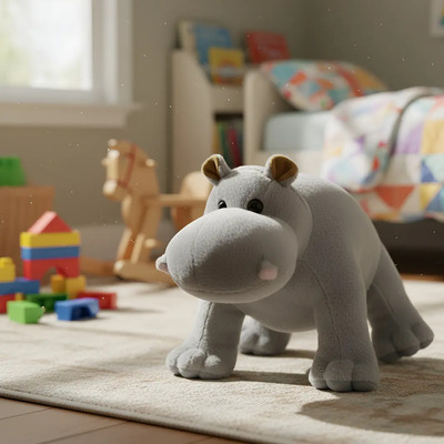 Peluche De Hipopotamo Calidad Premium Regalo De Amor Niños | Meses sin interés