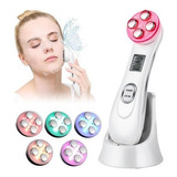 Massagem Ultrassom Facial Led Luz 5 Em 1 Reduz Rugas