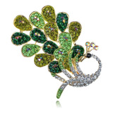 Alilag Peridot Esmeralda Clear Crystal Rhinestone Pluma De .