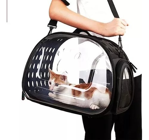 Bolso Transportador Mascotas Gato Perro Capsula Burbuja Pets