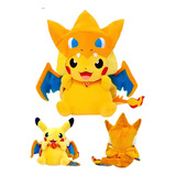 Peluche Pikachu Mega Charizard Y Nintendo Game Freak Pokemon