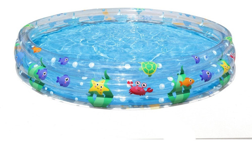 Pileta Inflable Redondo Bestway Deep Dive 51005 480l Multicolor