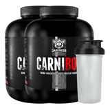 2 Suplemento Po Darknes Proteina Carne Carnibol 1,8kg Brinde