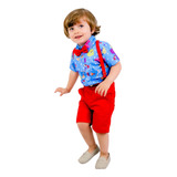 Conjunto Infantil Tematico Galinha Pintadinha Menino Festa