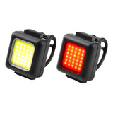 Luz  Led Cob Blanca Y Roja X 2  Recargable Usb Potente Bici