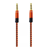 Cable 1x1 Plug 3.5mm Estereo, 3 Metros, Punta Metalica. 