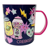 Taza Plastica Infantil Violeta 340ml Cresko Ck299 Rayuela