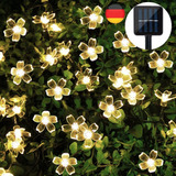 Guirnaldas De Luces De Hadas De Lámpara Solar De Flores De D