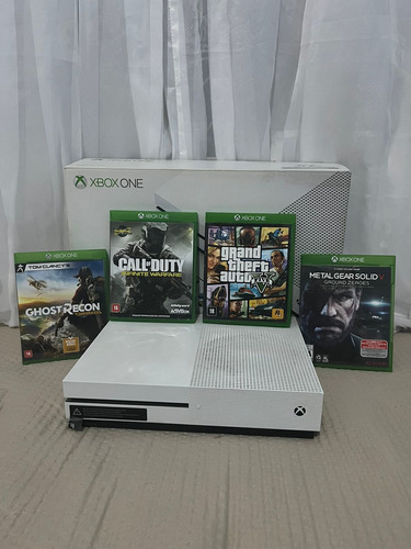 Microsoft Xbox One S 500g 4 Jogos Mídia Física