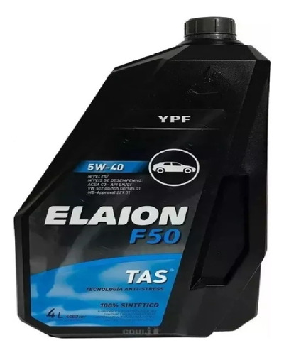 Aceite Ypf Elaion F50 5w-40 X 4 Lts Sintetico