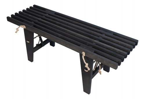 Banca Eco Bench 120 Aliso Negro Aceitado