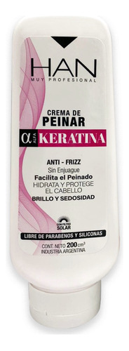 Han Crema De Peinar Alfa Keratina Anti Frizz 200ml