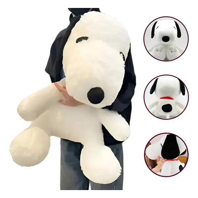 Peluche 83cm Clásico Perro Snoopy Mejor Regalo Blanco | Meses sin interés