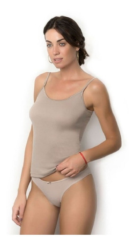 Peter Pan Camiseta Bretel Fino Algodon Basica Lisa 5417