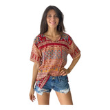 Blusa Maya Camisola India Hindu Artesanal Etnica 100%algodon