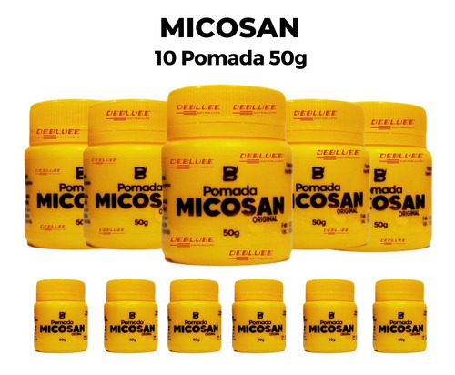 Pomada Para Micoses Em Geral 10 Unidades 50g Cada - Micosan