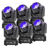 Kit 6 Mini Moving Head Beam 80w Rgbw Strobo Profissional Dj