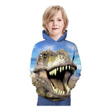 Sudadera Con Capucha Infantil De Dinosaurio Para Niño