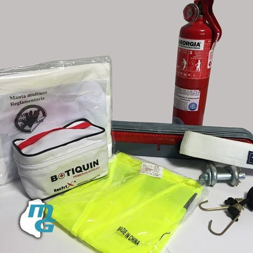 Kit De Seguridad Reglamentario Para Vehículos X 7 Piezas