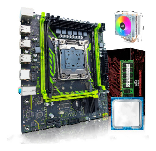 Kit Intel Xeon E5 2650 V4 + X99 + 16gb Memória Ddr4 + Cooler