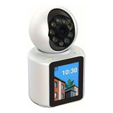 Camara Mini Pt Wifi 1080p 360° Con Monitor 3.5 Con Audio    