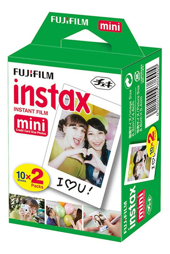 Papel Fotográfico Fuji Instax Mini 6,2x4,6cm Fuji Film 20 Un