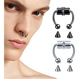 Piercing Falso Septum Joya Acero Inoxidable Nariz Iman X3