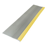 Grada Pvc 120cmx32cmx4mm Alto Tráfico - Gris/amarillo