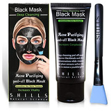 Shills Máscara Negra De Carbón Para Mujeres, Máscara Negra M