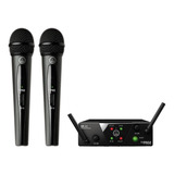 Microfones Akg Wms40 Mini Dual Vocal Set Dinâmico Cardioide 