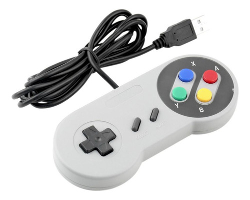 Controlador De Juego Super Nintendo Snes Usb De 4 Botones Pa