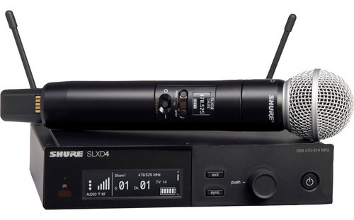Sistema Inalámbrico Shure Slxd24/sm58-g58 Con Micrófono Blk Color Negro