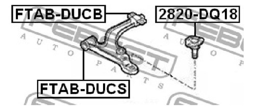 Kit Bujes Meseta Delantera Base Fiat Ducato Febest Foto 4