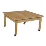 Wood Designs Wd83714c6 - Mobile 36  Square Hardwood Table Wi