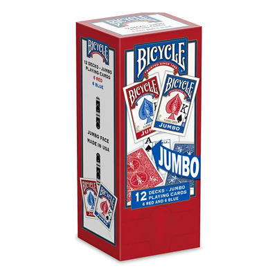 12 Pack Barajas Bicycle Jumbo Rojo Inglés | Envío gratis