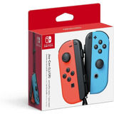 Controle Joy Con Vermelho Neon E Azul Neon Nintendo Switch