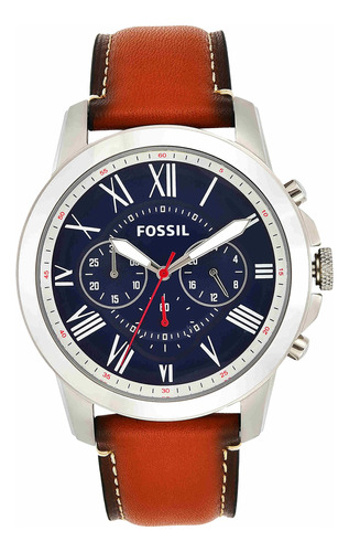 Reloj Fossil Grant Quartz De Acero Inoxidable Fs5210 Para Ho