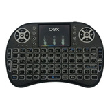 Mini Teclado Oex Ck103 Airmouse Wireless Com Touch Preto