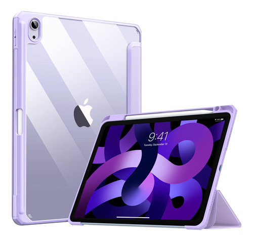 Funda Para iPad Air De 5ª/4ª Gen 10.9  Soporte Lapiz Morad