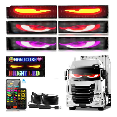 Programable Pantalla Flexible Led Ángel Ojos 10*68cm | Meses sin interés